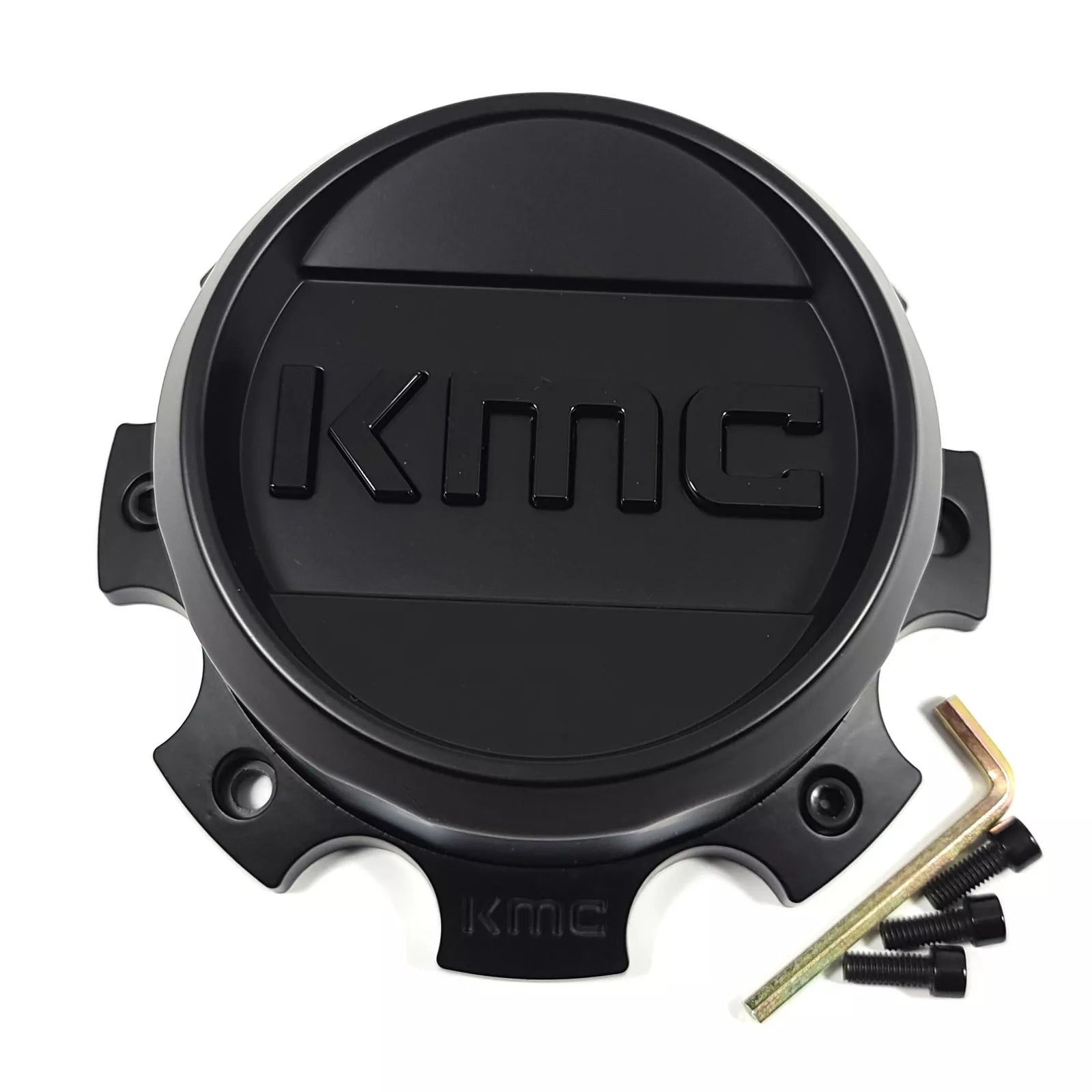 KMC Bolt-On Cap (Satin Black/Gloss Black/Black) - 8X6.5/180