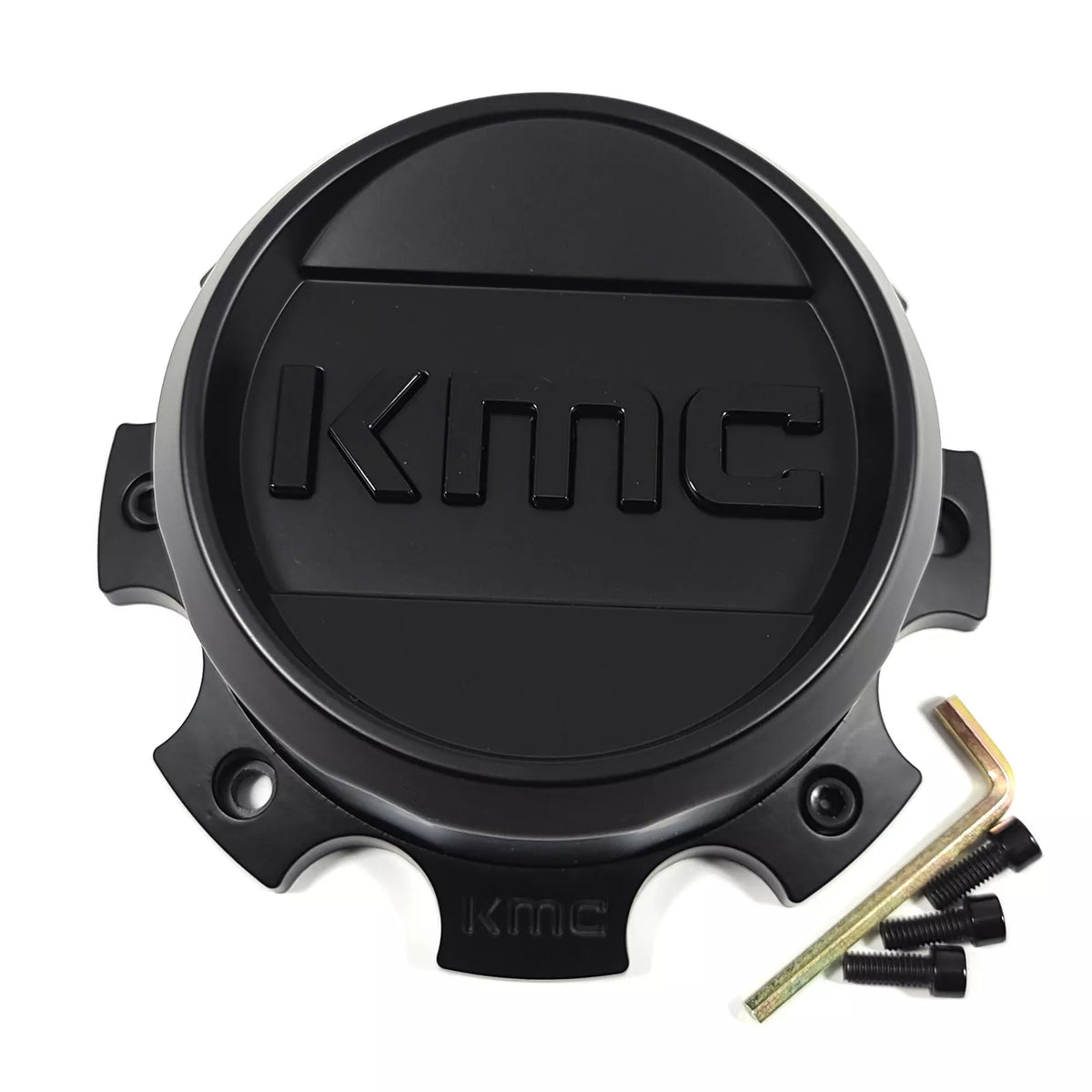KMC Bolt-On Cap (Satin Black/Gloss Black/Black) - 8X6.5/180