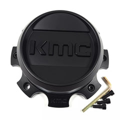 KMC Bolt-On Cap (Satin Black/Gloss Black/Black) - 8X6.5/180