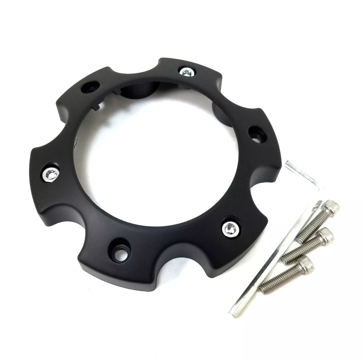 Misc Accessories Satin Black Open-End 6 Lug Cap