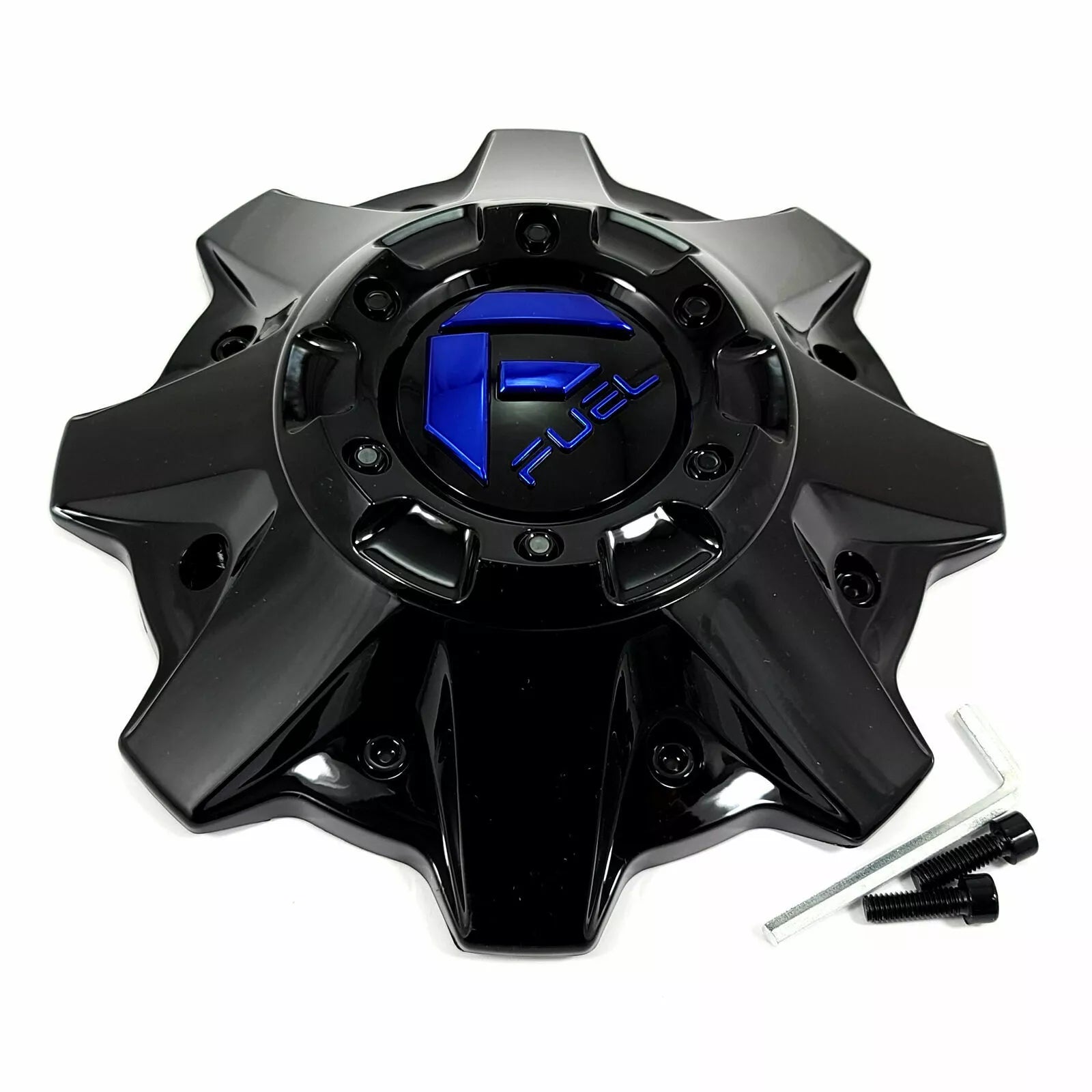 Fuel 8Lug Gloss Black/Blue Hub Cap