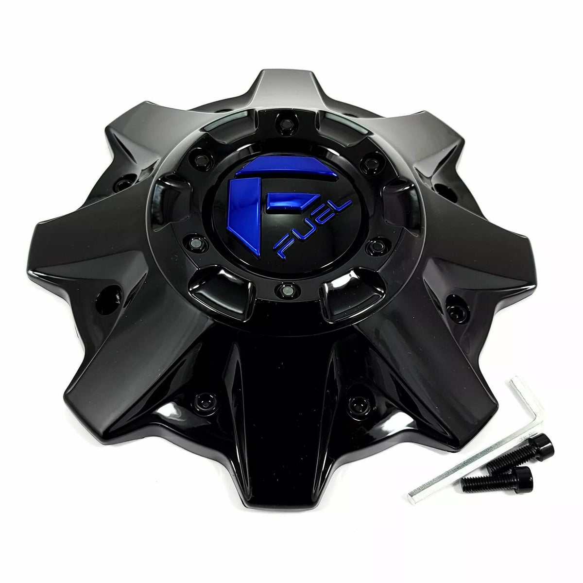 Fuel 8Lug Gloss Black/Blue Hub Cap