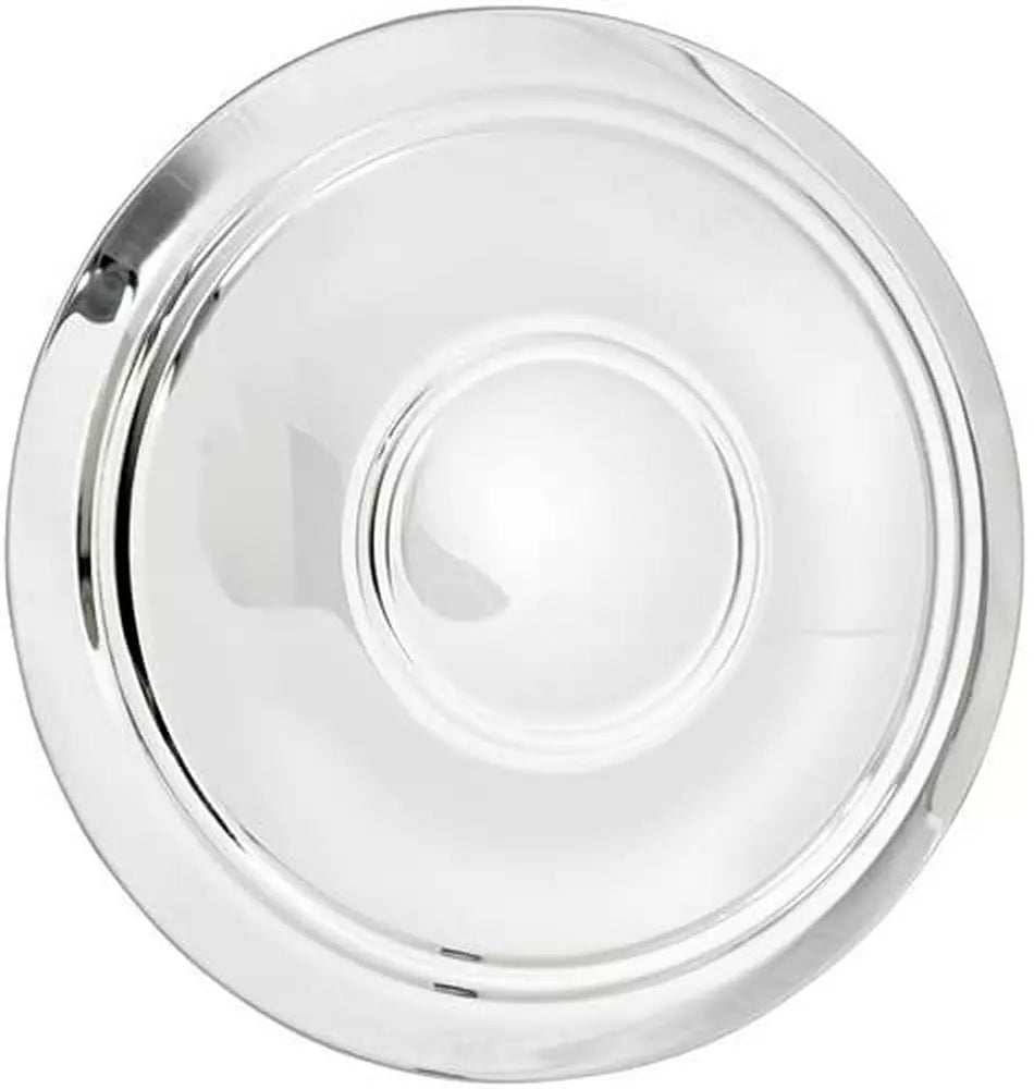 Chrome Police Style Plain Rallye Cap Supreme Hub Cap
