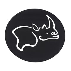 Black Rhino 80MM Flat Black Emblem