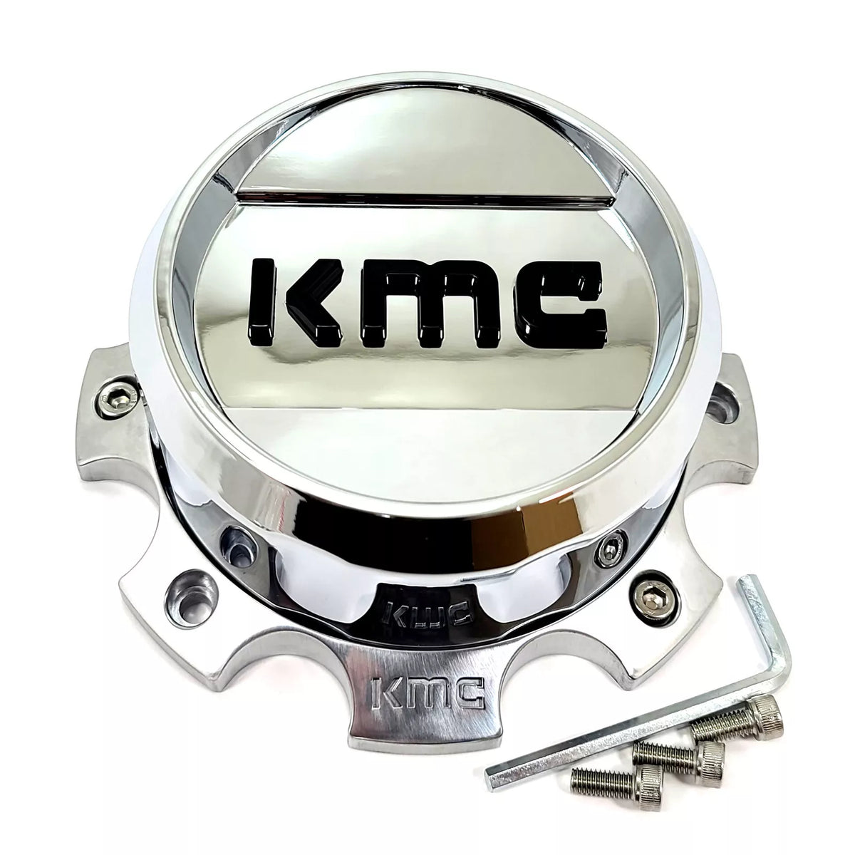 KMC CAP BOLT-ON (SATIN BLACK/GRAPHITE/BLACK) - 8X6.5/180