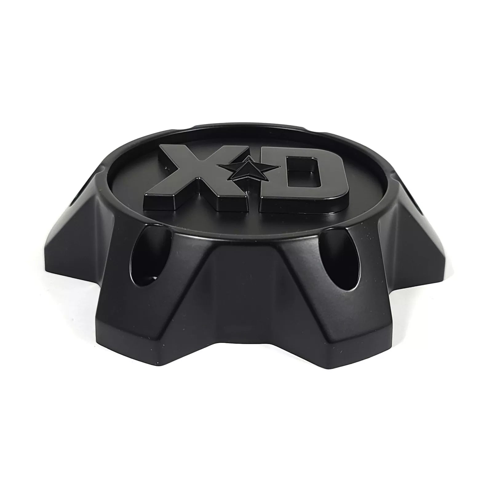 XDS Bolton Satin Black with Gray/Black Logo Center Cap for RevStar 8x170