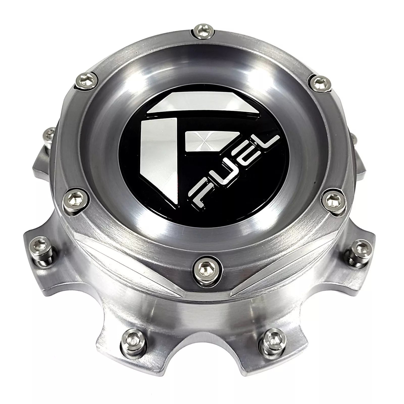 Fuel Gloss Brushed Tint Billet Hub Cap for All 8 Lug