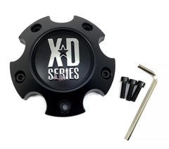 XDS Satin Black 1PC Small 5 LUG Center Cap for SATIN BLACK