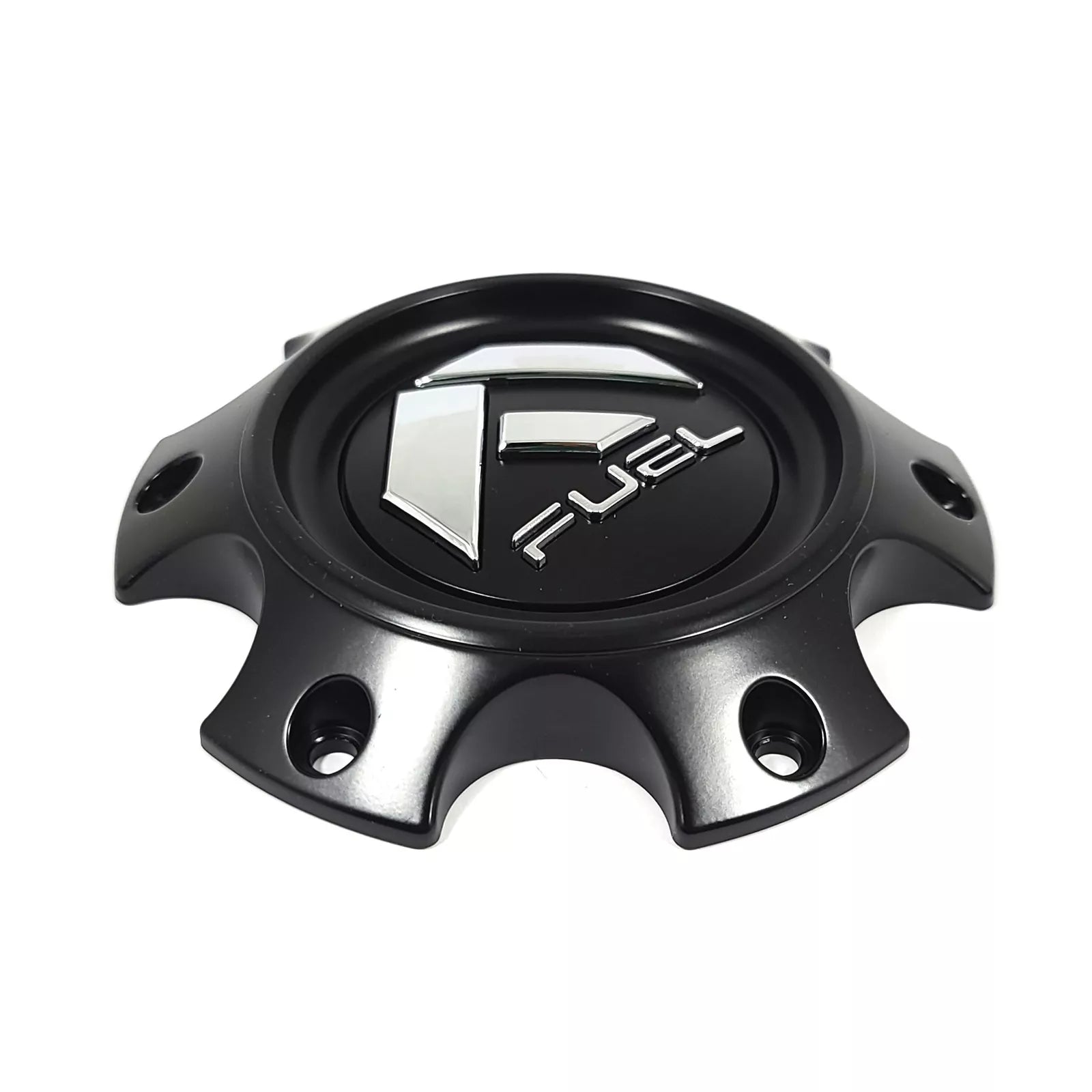 Fuel Matte Black Bolt-On Hub Cap with Chrome Logo for 6x135