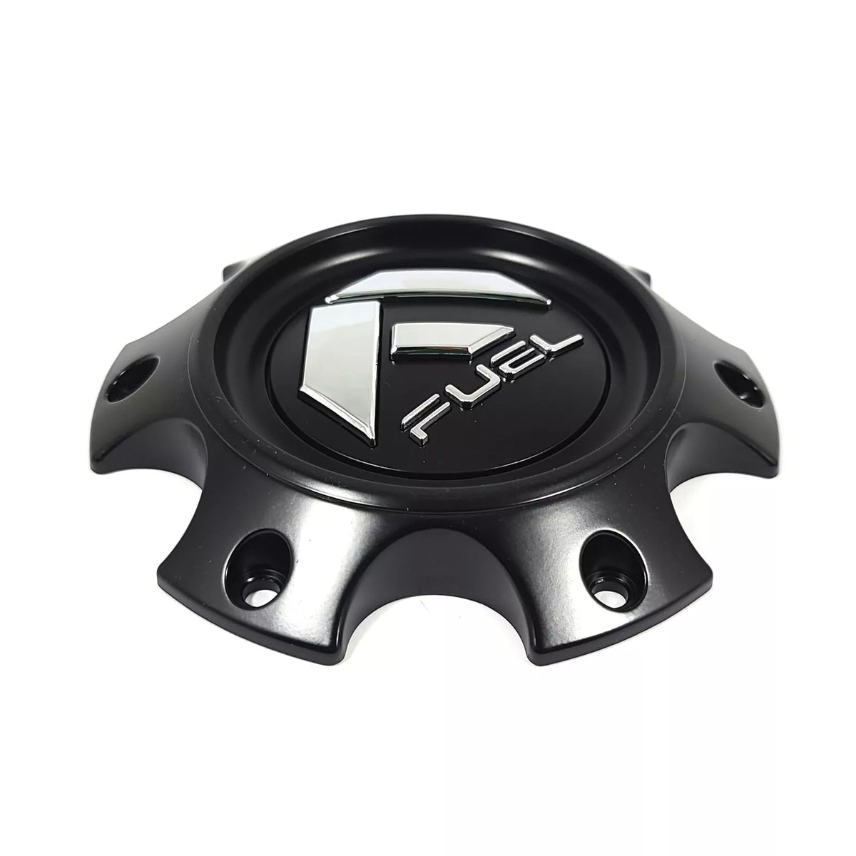 Fuel Matte Black Bolt-On Hub Cap with Chrome Logo for 6x135