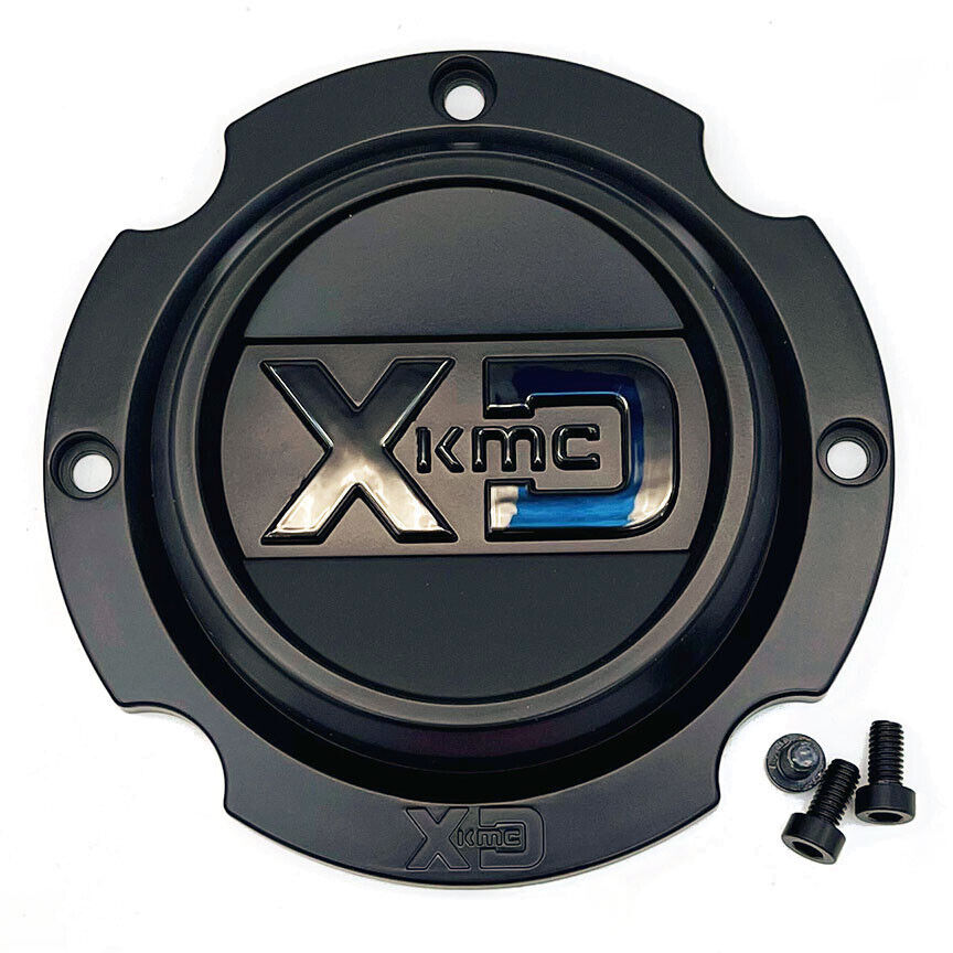 KMC CENTER PC CAP (SATIN BLACK/GREEN/CHROME) - 6X5.5 H18