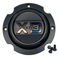 KMC CENTER PC CAP (SATIN BLACK/GREEN/CHROME) - 6X5.5 H18