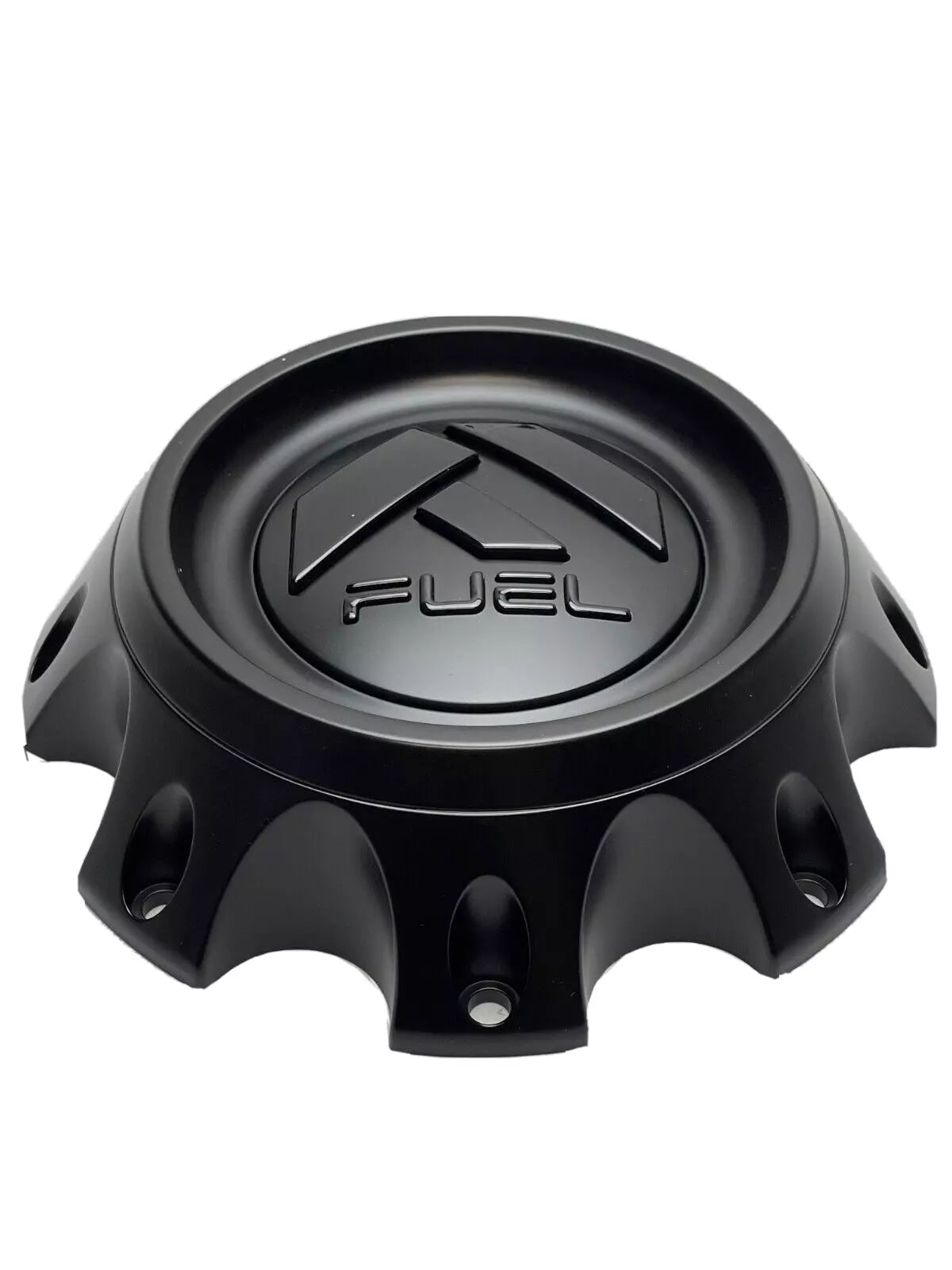Fuel Matte Black Bolt-On Hub Cap with Gloss Black Logo for 8x6.5/8x170