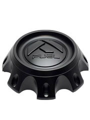 Fuel Matte Black Bolt-On Hub Cap with Gloss Black Logo for 8x6.5/8x170