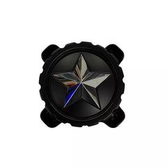 MSA Offroad Wheels Satin Black MSA 3 Cap with Chrome Star