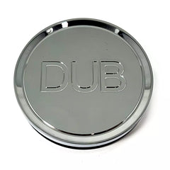 Flat Dub Chrome Aluminum O-Ring Hub Cap for BMW