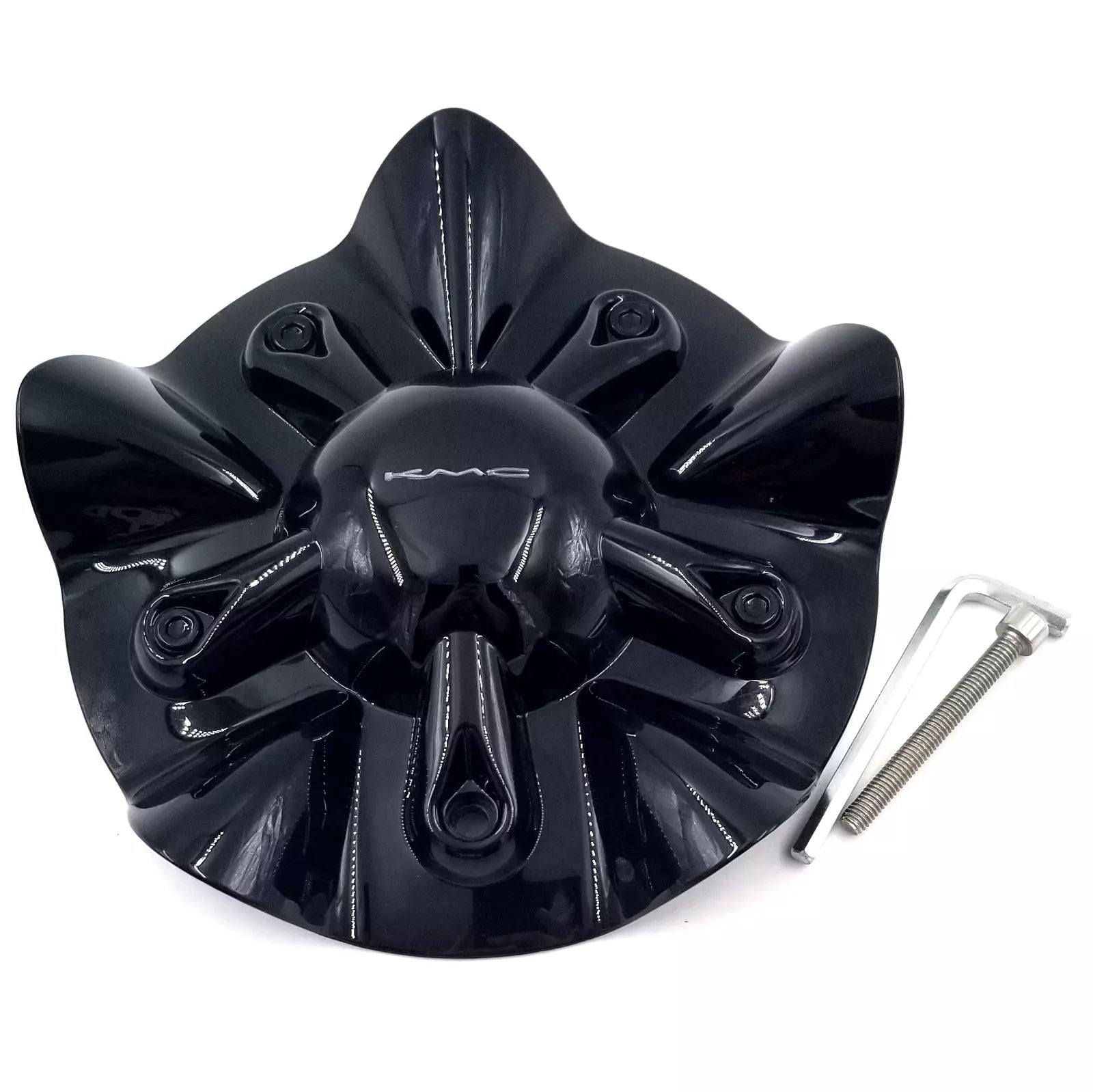 KMC KM820 SS Gloss Black New Style Hub Cap