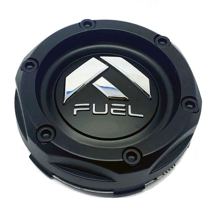 Fuel Dually Front Cap Gloss Black with Black Rivets