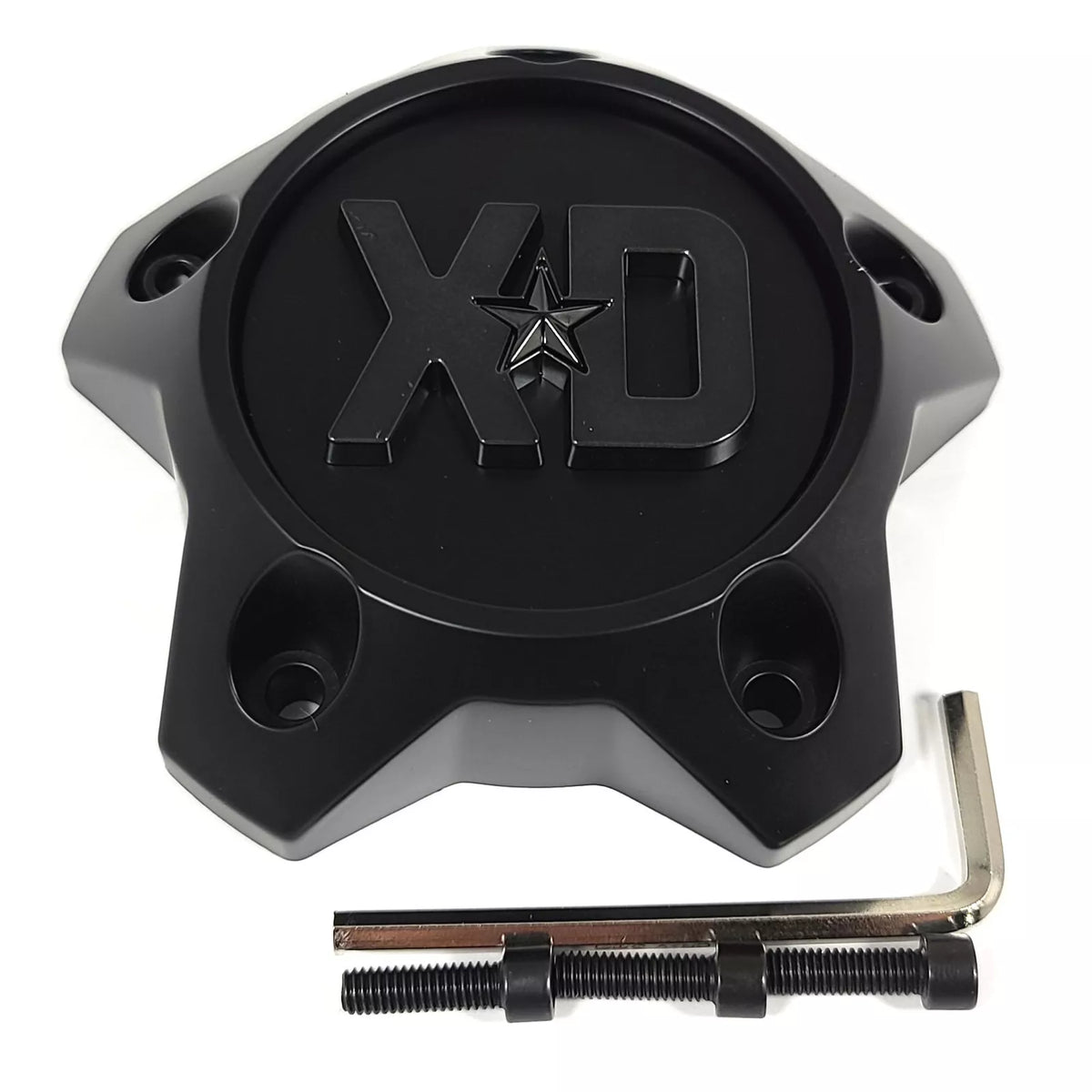 XDS Bolton Satin Black with Gray/Black Logo Center Cap for RevStar 5x5