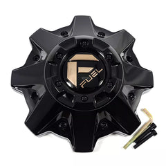 Fuel 8Lug Cap with Riser Gloss Black/Bronze Hub Cap