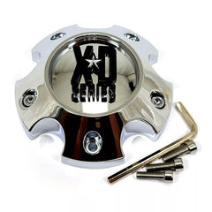 XDS Gloss Black 1PC Small 5 LUG Center Cap for CHROME