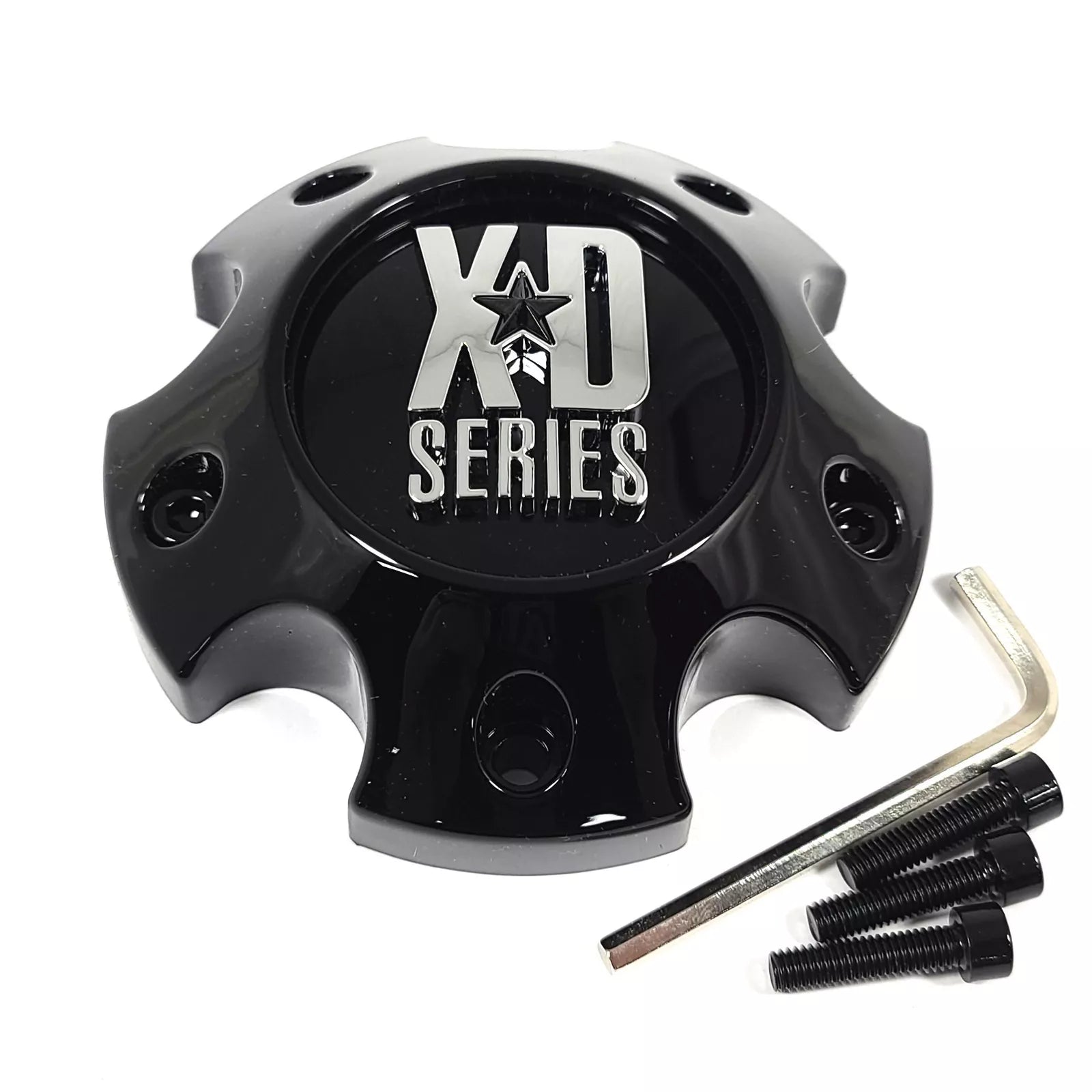 XDS Gloss Black 1PC Small 5 LUG Center Cap for 5X5