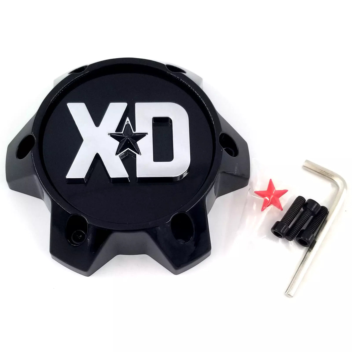 XDS Bolton Cap (Gloss Black/Chrome/Black) Revstar - 6X135