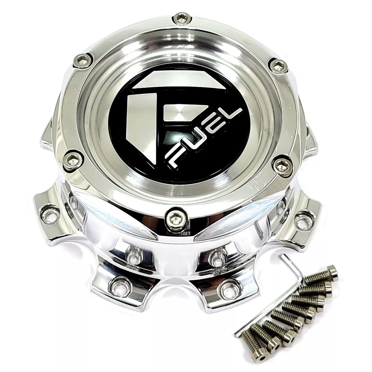 Fuel Polished Billet Hub Cap 8X6.5/170 - Tall