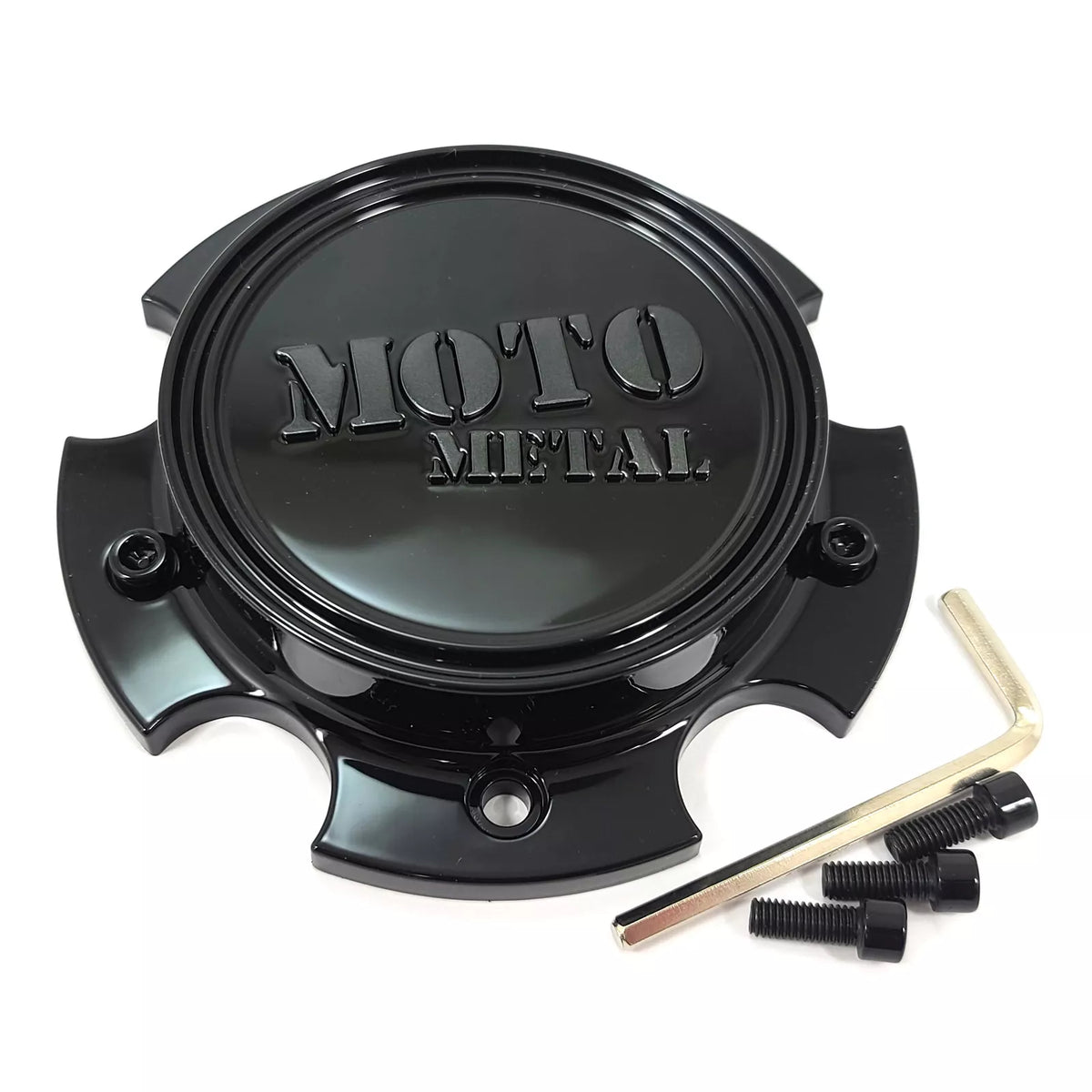 MOTO CAP BOLT-ON (GLOSS BLACK/GREY/BLACK) - 5X5.5/150