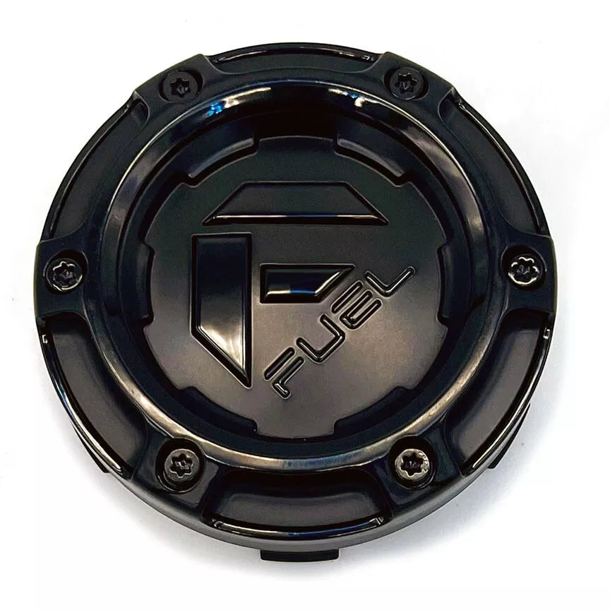 FC Snap-In Hub Cap Satin Black/Gloss Black - 100 OD
