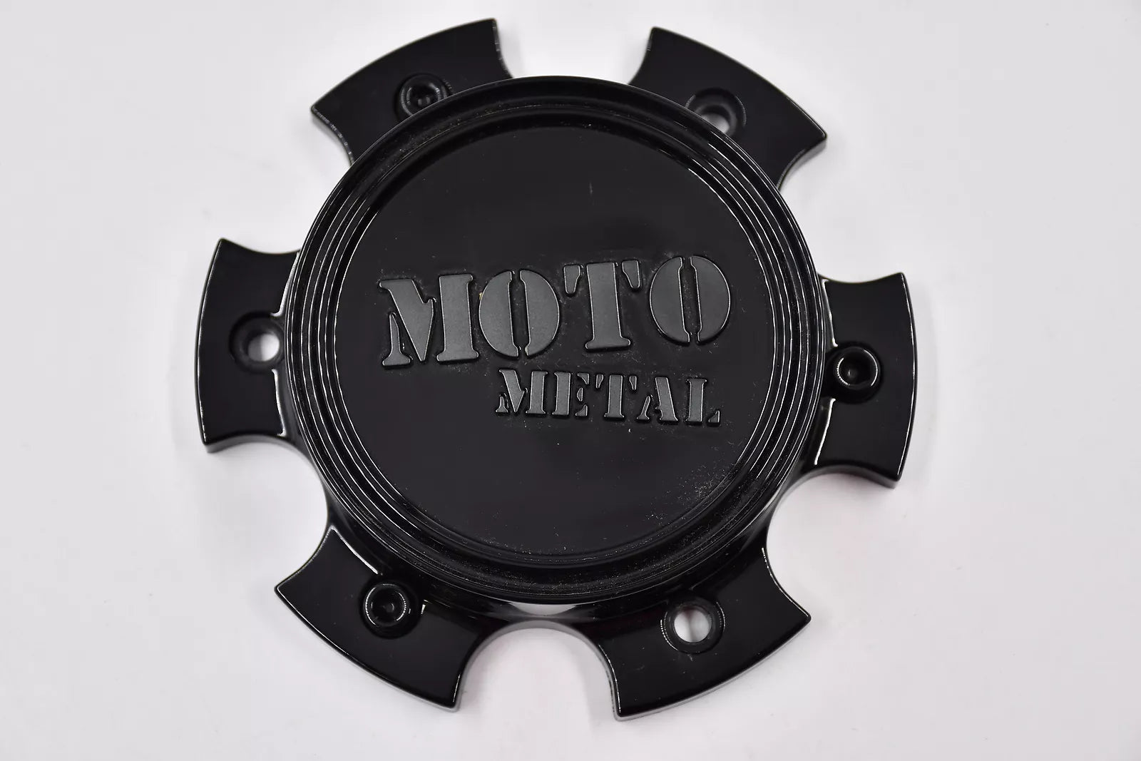 MOTO Cap Bolt-On (Gloss Black/Grey/Black) - 6X135/5.5