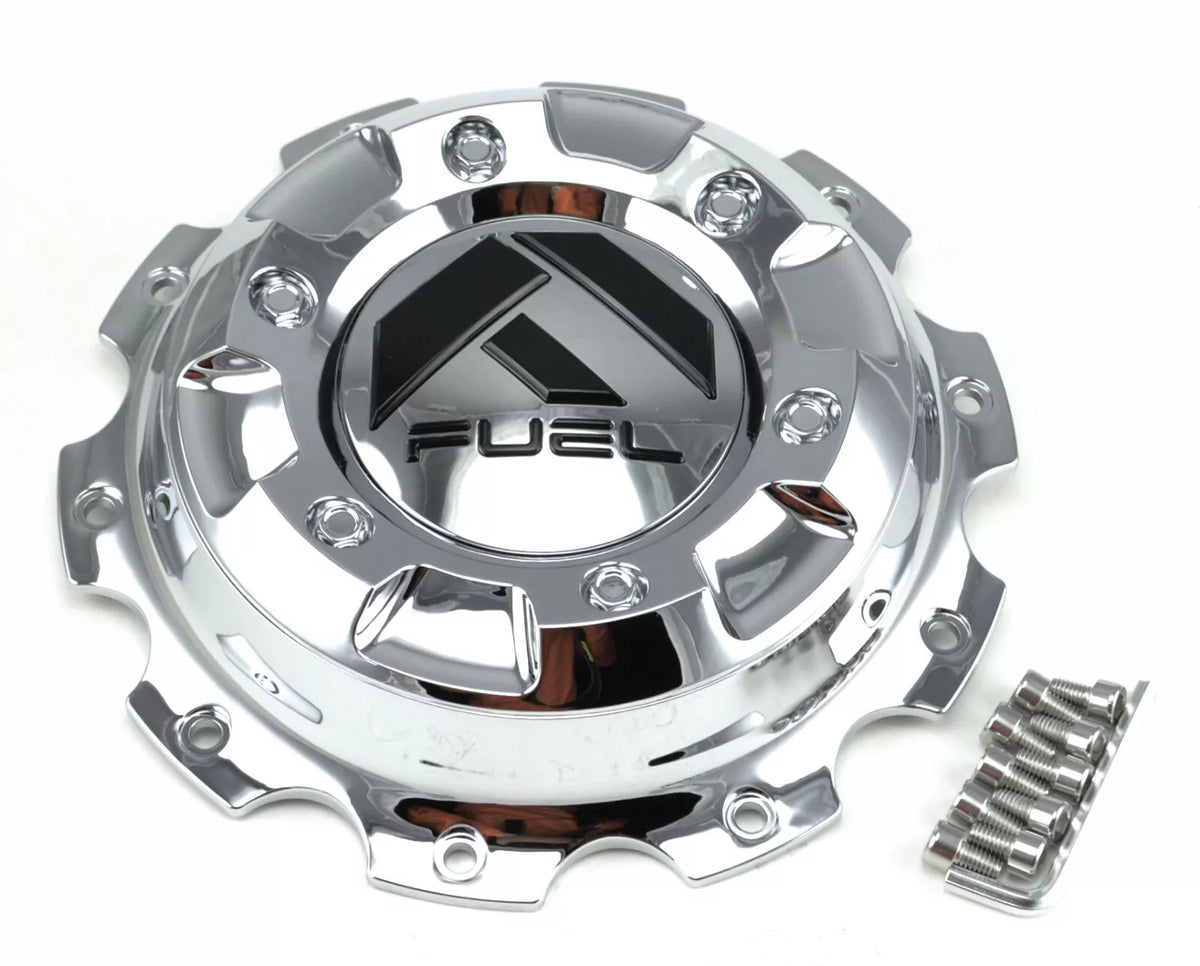 Fuel Chrome Dually Front Hub Cap for 10X225