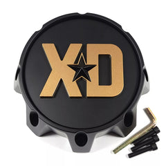 XD Bolt-On Matte Bronze with Black Logo Black Revstar Center Cap for 8x6.5/180