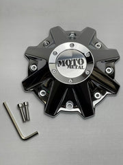 Moto Metal CHROME MO970 CAP W/ OPTIONAL OPEN END