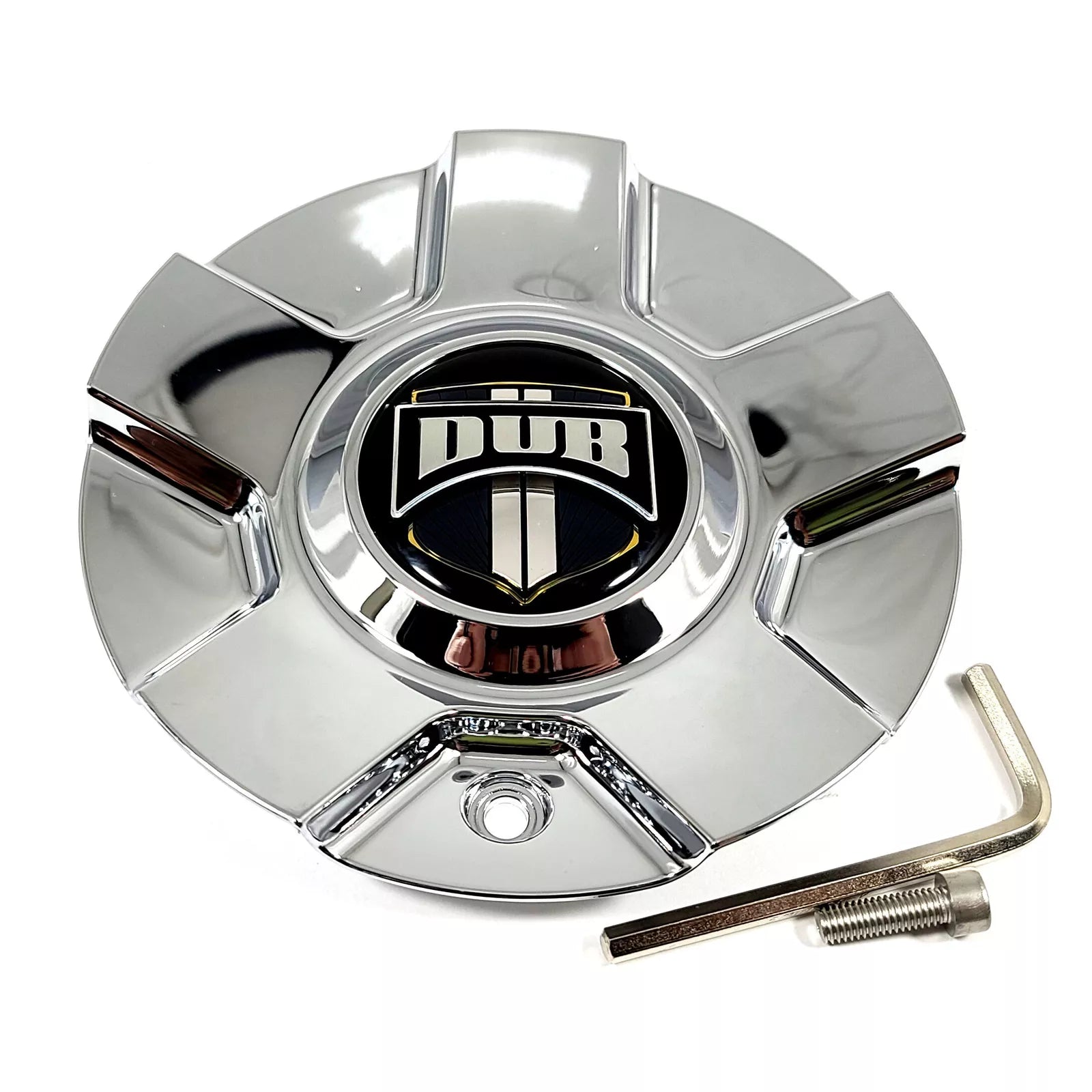 DUB Rio 5" Chrome Center Hub Replacement Cap