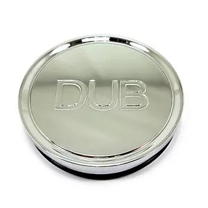 Dub Flat Chrome Aluminum O-Ring Hub Cap for MBZ