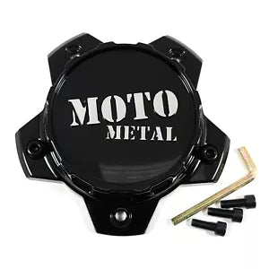 MOTO Cap Bolt-On (Gloss Black/Chrome/Gloss Black) - 5X5.5/150