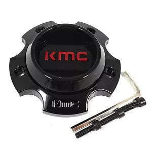 KMC CAP BOLT-ON (SBSG/RED/BLACK) - 6X135