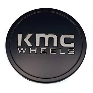 KMC Black With grey logo Snap-In Cap