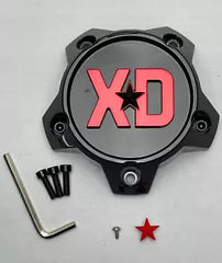 XD Bolt-On Cap (Gloss Black/Red/Gloss Black) Revstar - 5x5.5/150 Center Cap