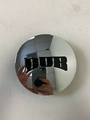 Dub H2 Snap In Chrome Hub Cap with Black Logo