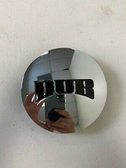 Dub H2 Snap In Chrome Hub Cap with Black Logo