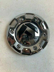 Fuel Top Section of Fuel Cap Chrome with Gloss Black Logo