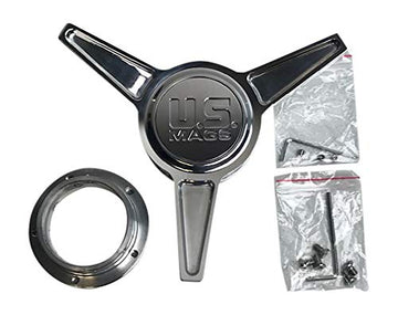 Fuel Gloss Black with Blue Logo Short 8-Bar Hub Cap