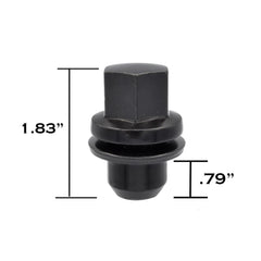 Misc Accessories BLT Rover 14x125 Kit 20 pcs Black Shank Chrome