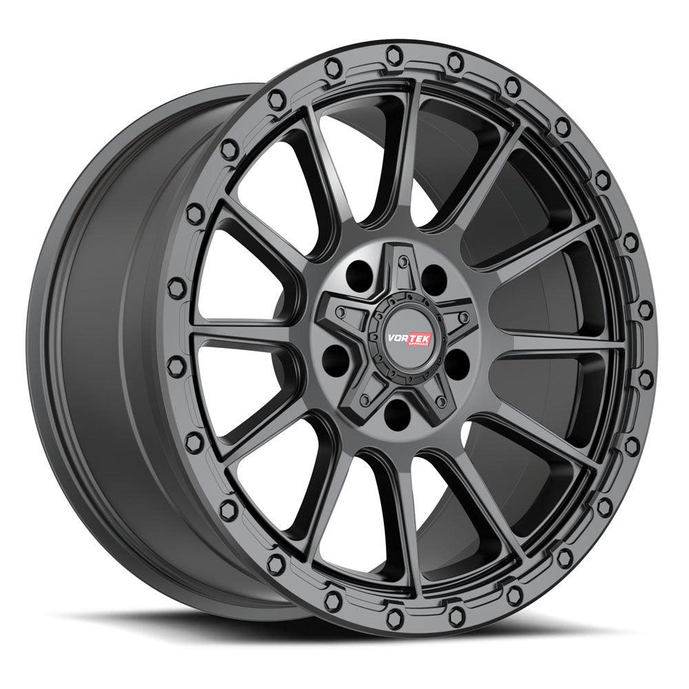 20x9 VRT-606 Matte Black +12mm - HulkOffsets