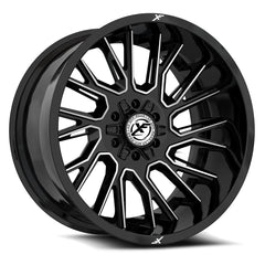 XF Off-Road 20x10 XF-230 Gloss Black & Machined -12mm - HulkOffsets