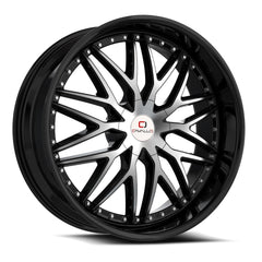 Cavallo 22x9.5 CLV-46 Gloss Black & Machined +15mm - HulkOffsets