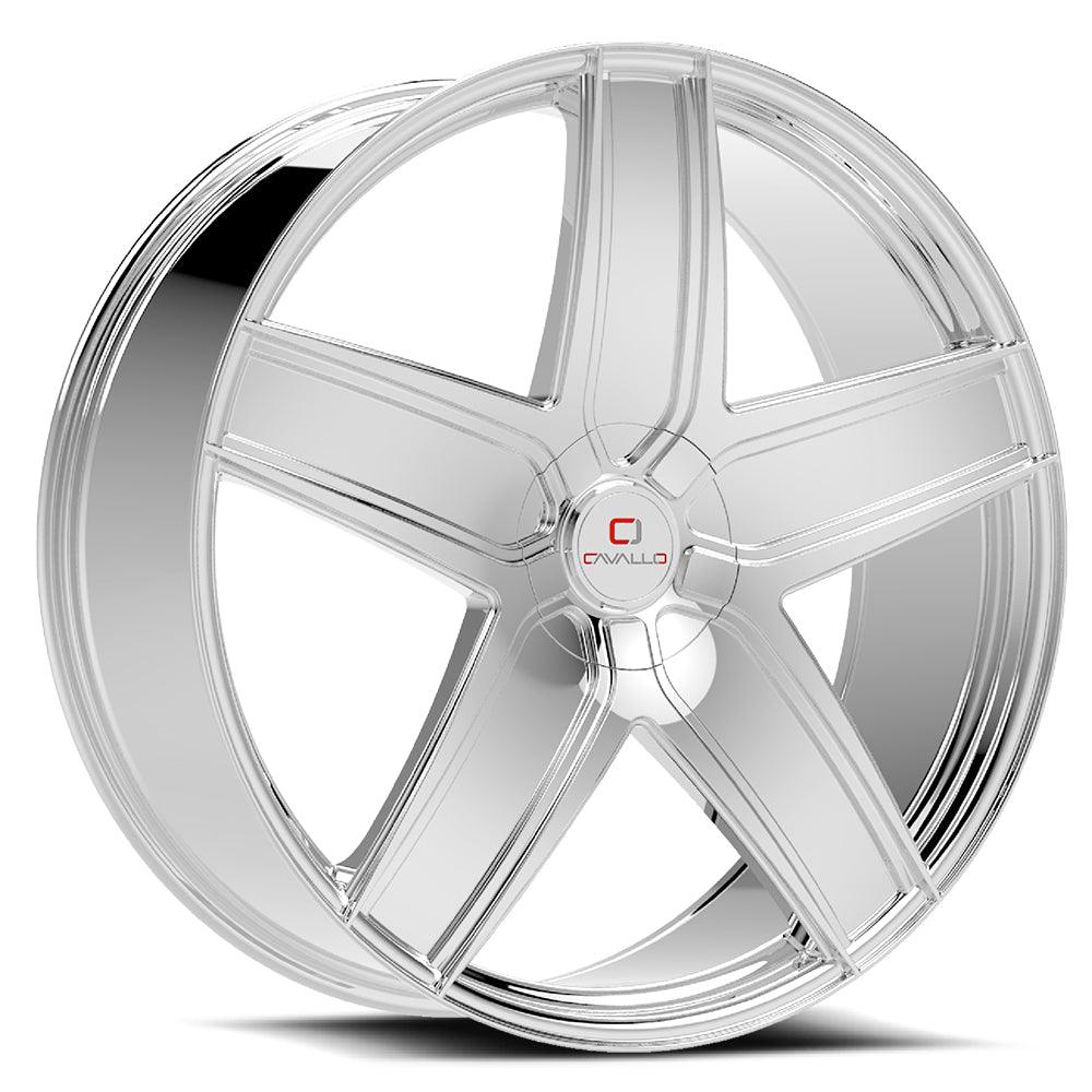 22x9.5 CLV-31 Chrome +15mm - HulkOffsets