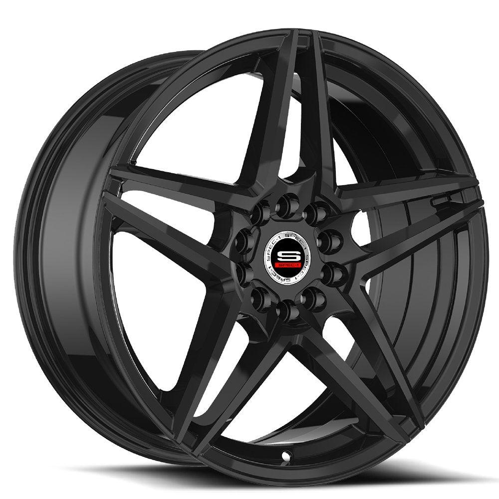 18x8 SP-54 Gloss Black +38mm - HulkOffsets